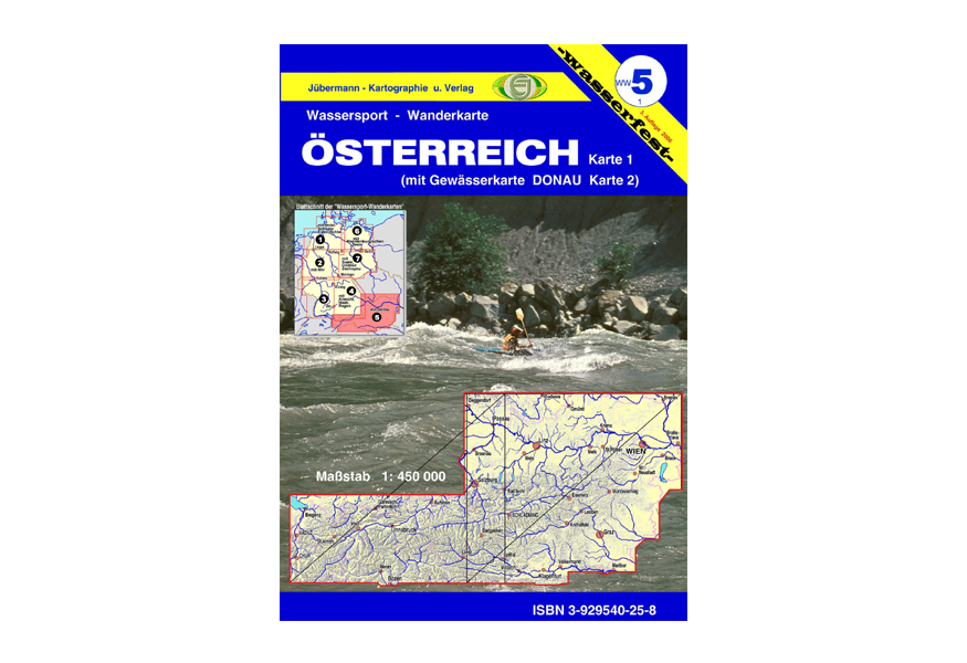 WASSERSPORT-WANDERKARTE WW5 (Österreich mit Donau)