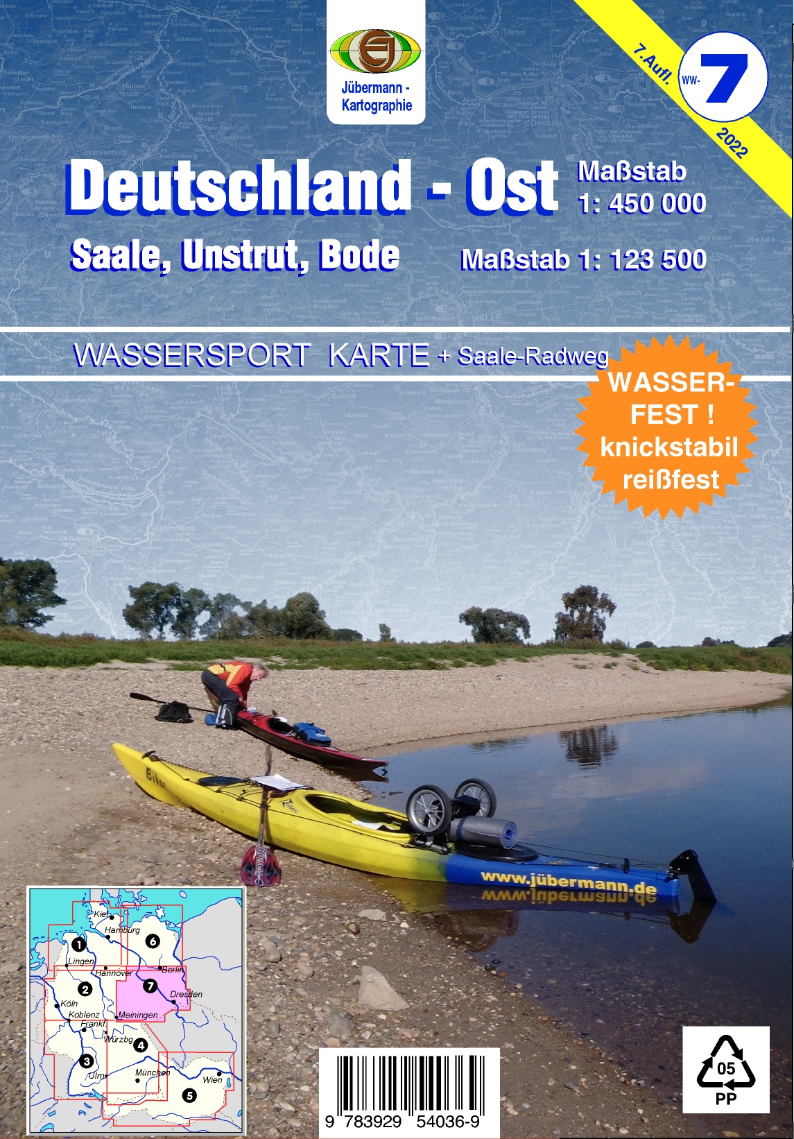 WASSERSPORT-WANDERKARTE WW7 (Deutschland-Ost)