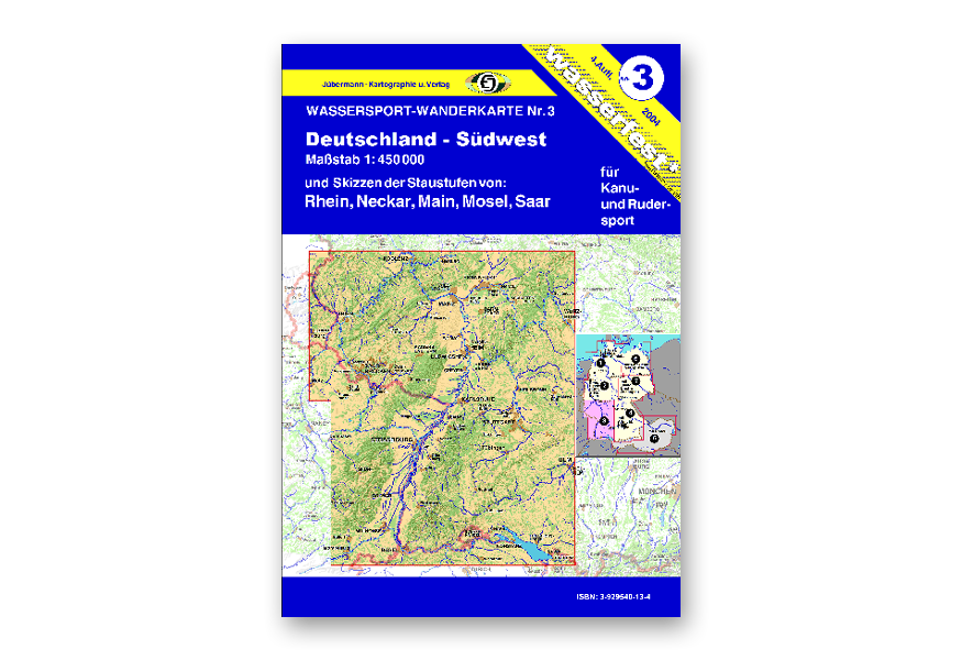 WASSERSPORT-WANDERKARTE WW3 (Deutschland-Südwest)