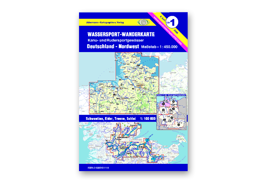WASSERSPORT-WANDERKARTE WW1 (Deutschland-Nordwest)