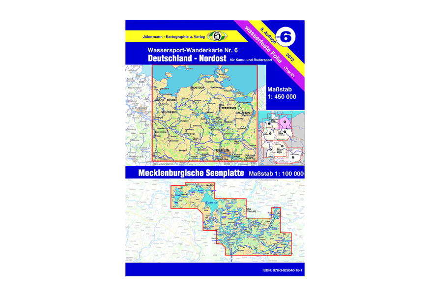 WASSERSPORT-WANDERKARTE WW6 (Deutschland Nordost)